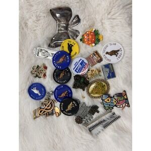 Vintage Jewelry Brooch Lot Christmas Halloween Feedin Sweden Fun Lot